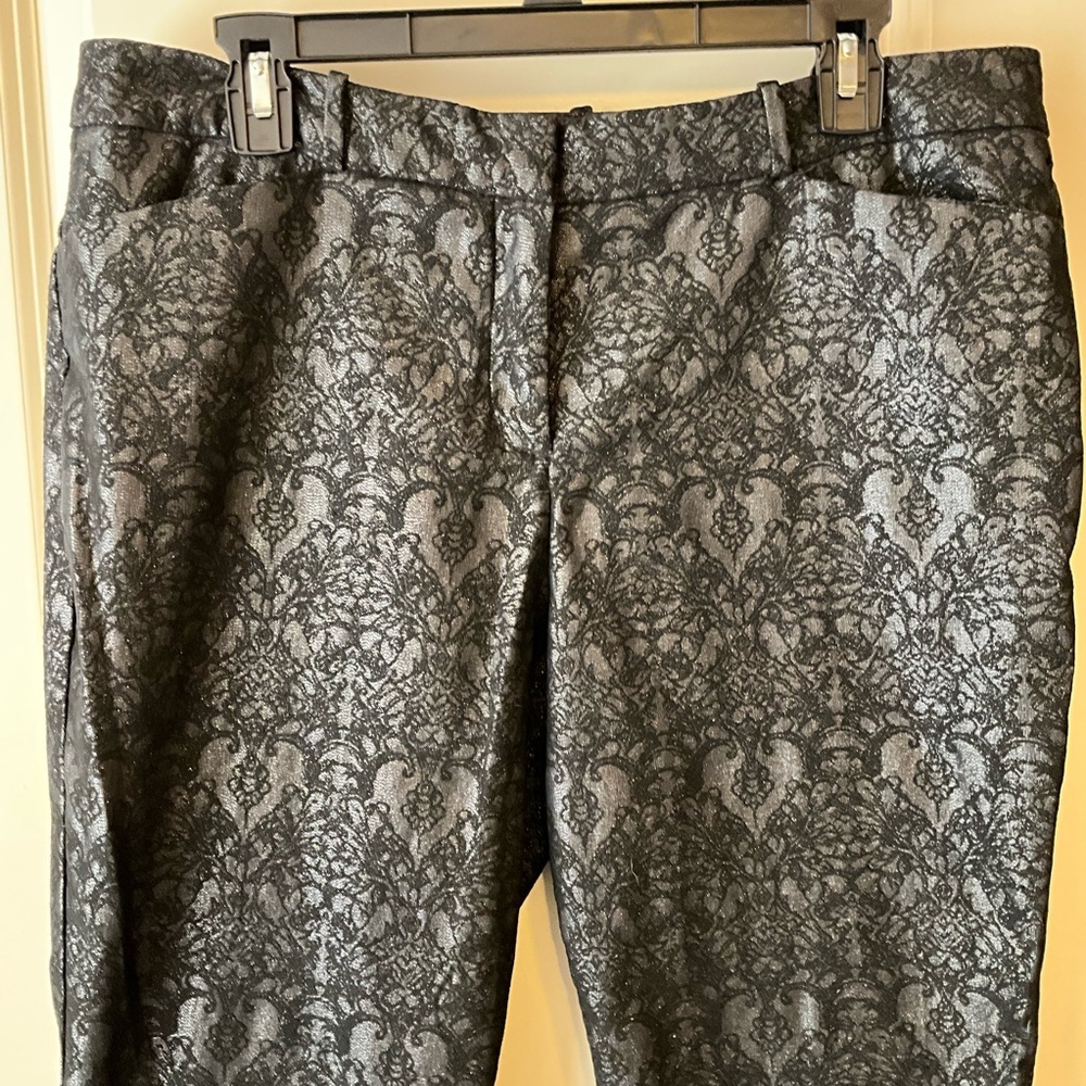 Women’s Black Patterned Pants - image 3